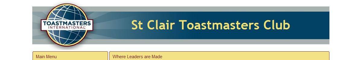 St Clair Toastmasters St Marys
