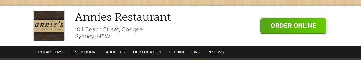 Annies Restaurant Coogee