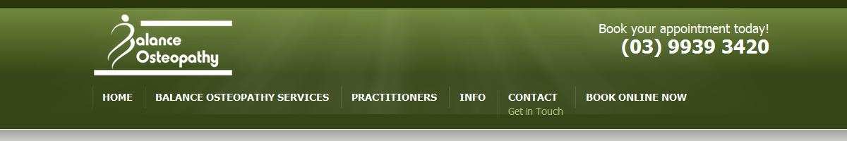 Balance Osteopathy Melbourne