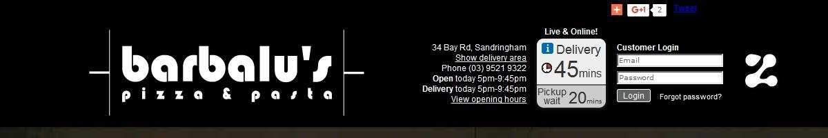 Barbalu's Pizza & Pasta Sandringham