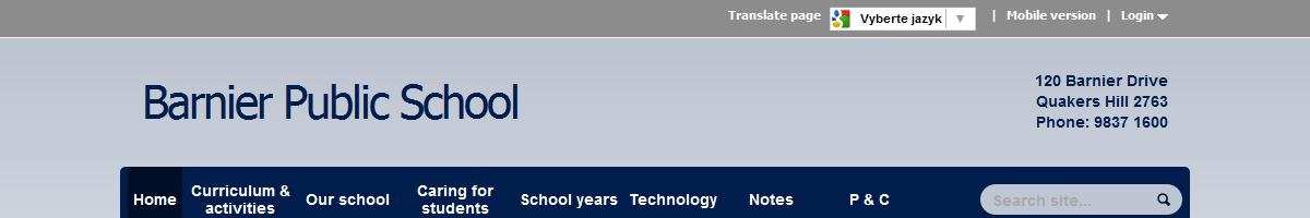 Barnier Public School Quakers Hill