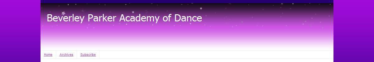 Beverley Parker Academy Of Dance Kingston