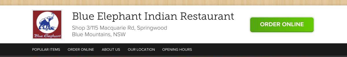 Blue Elephant Indian Restaurant Springwood