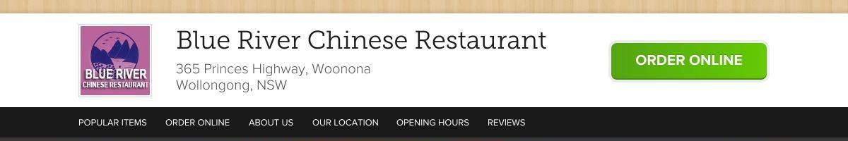 Blue River Chinese Restaurant Woonona