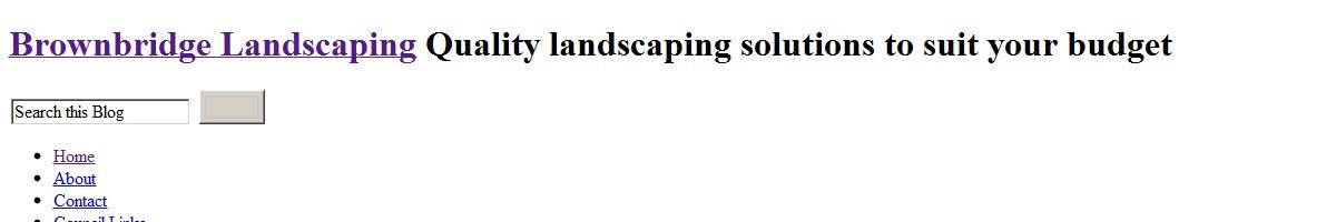 Brownbridge Landscaping Glebe