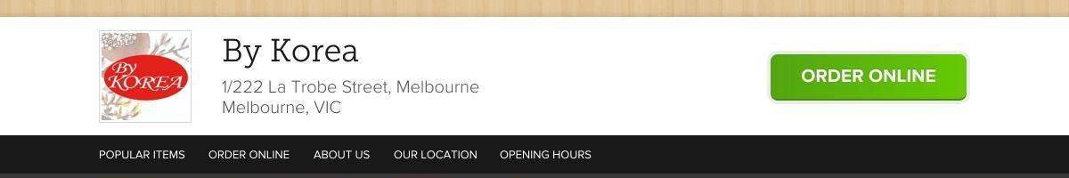 By Korea Restaurant Melbourne