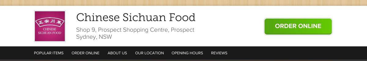 Chinese Sichuan Food Prospect