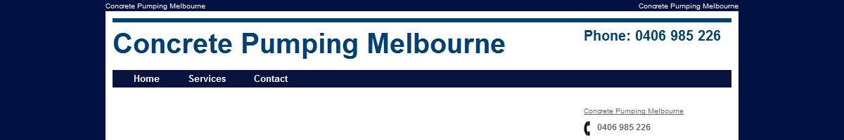 K & J Concrete Pumping Melbourne